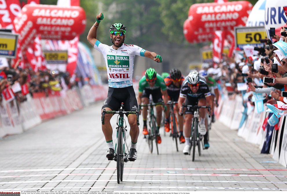 Lluis Mas Bonet celebrates his surprise win