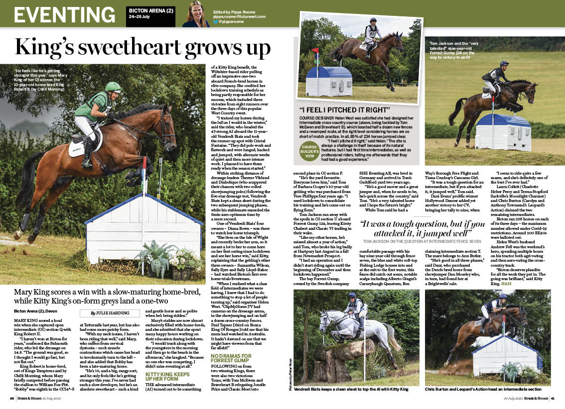 EV 2p Key report Bicton Arena (