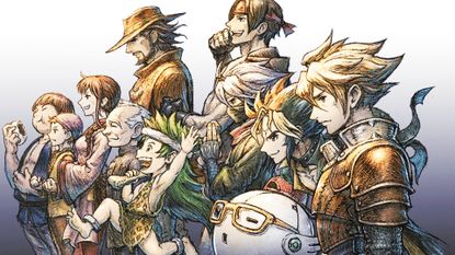 The cast of Live A Live stare into the distance