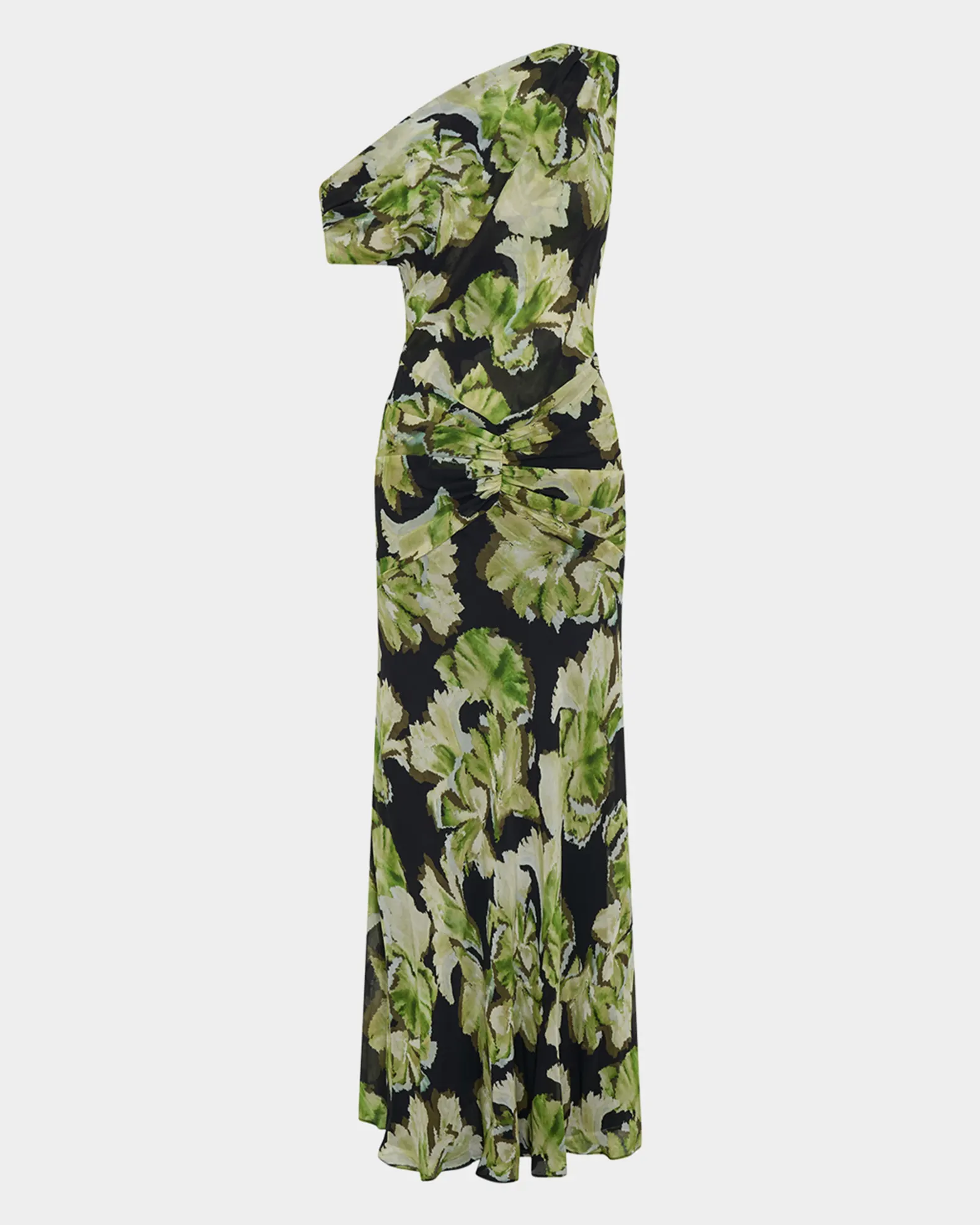 Nicholas, Elza Gathered One-Shoulder Maxi Dress