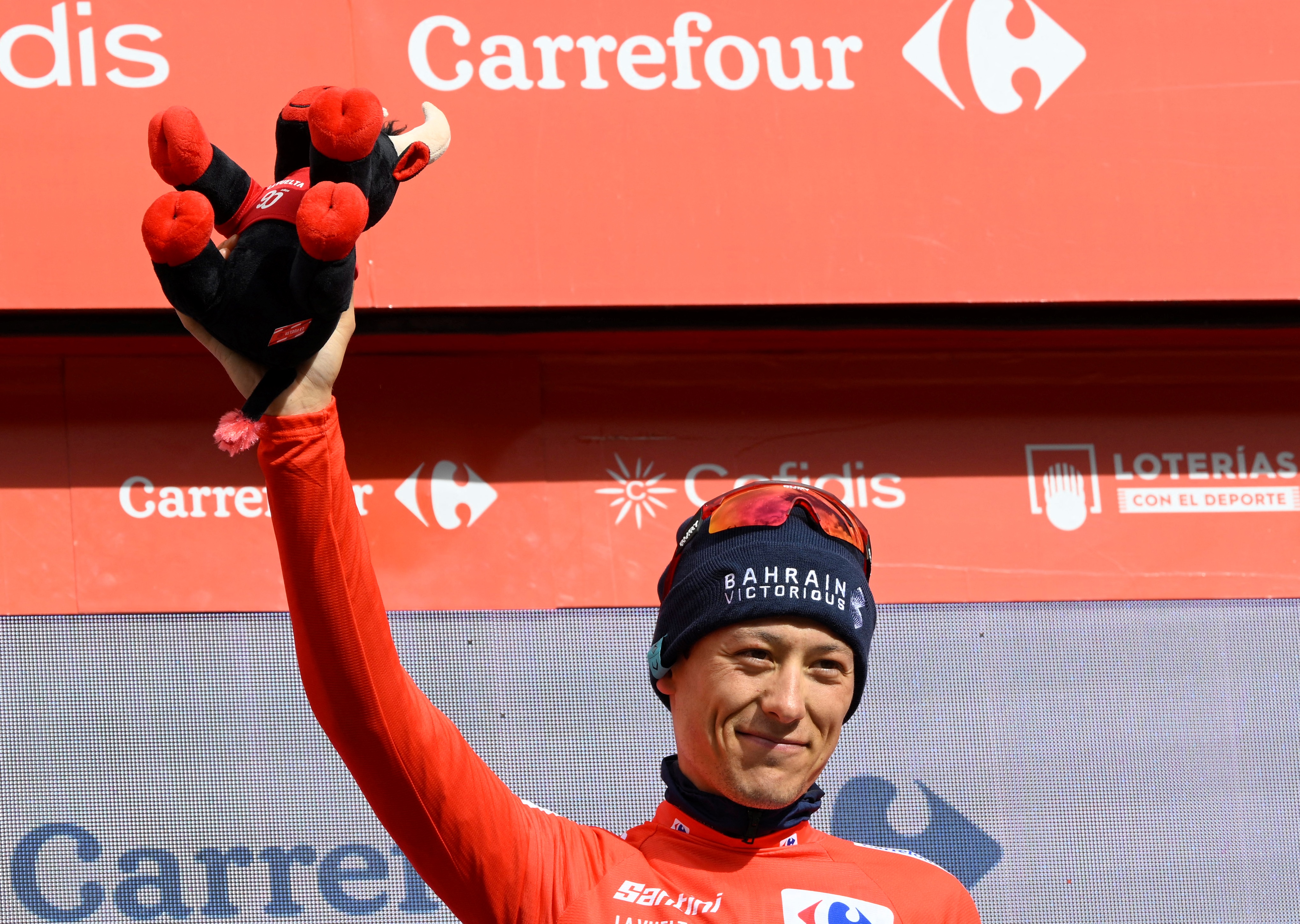 Torstein Træen Vuelta a Espana 2025 red jersey stage seven