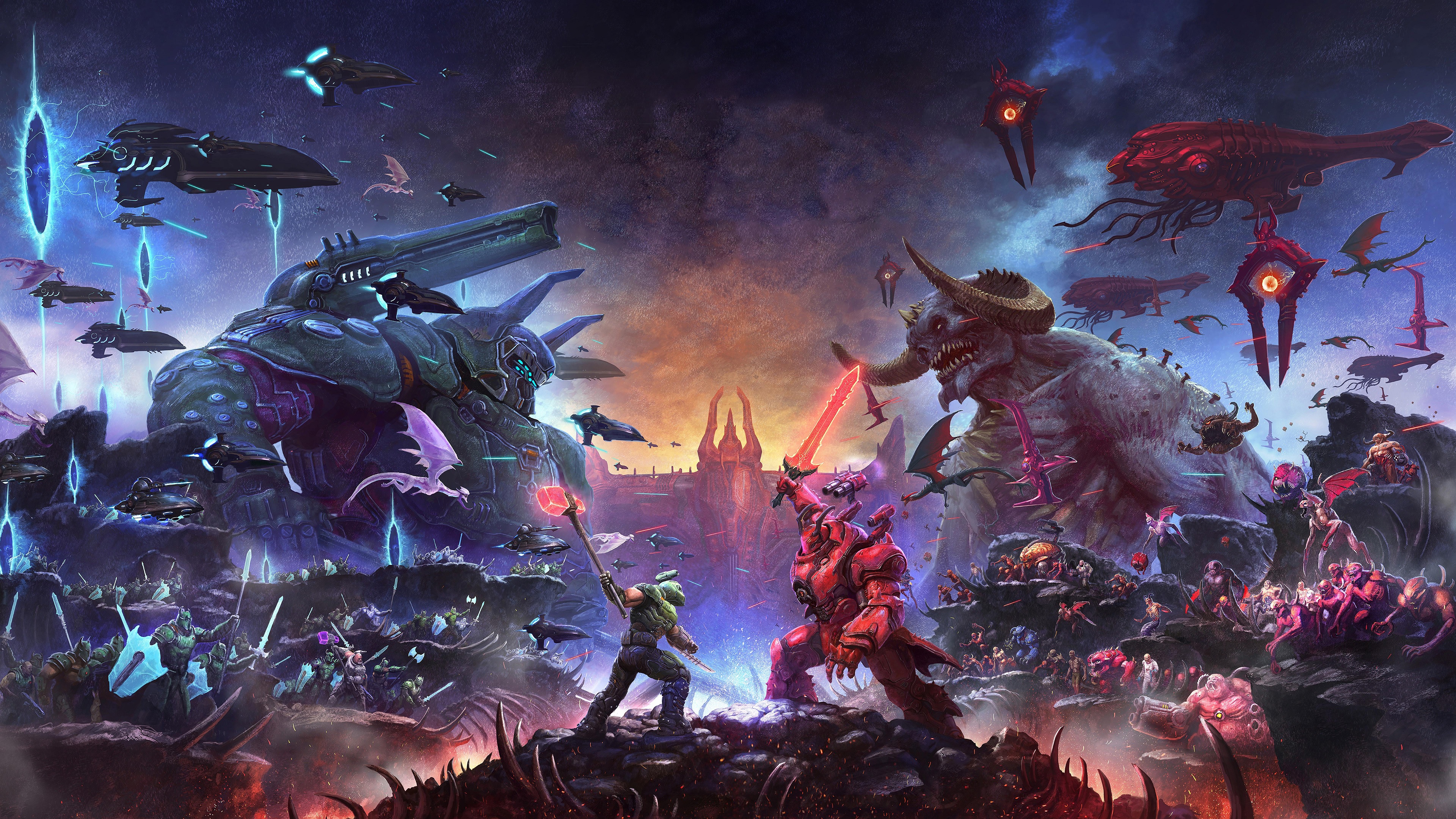 Doom Eternal The Ancient Gods Part 2 key art