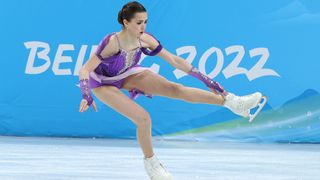 Kamila Valieva performs at the Winter Olympics