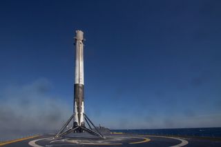 SpaceX CRS-8 Mission First Stage Landing