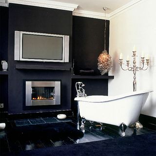 monochrome bathroom