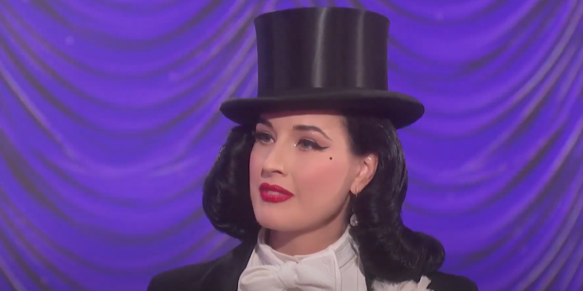 dita von teese top hat