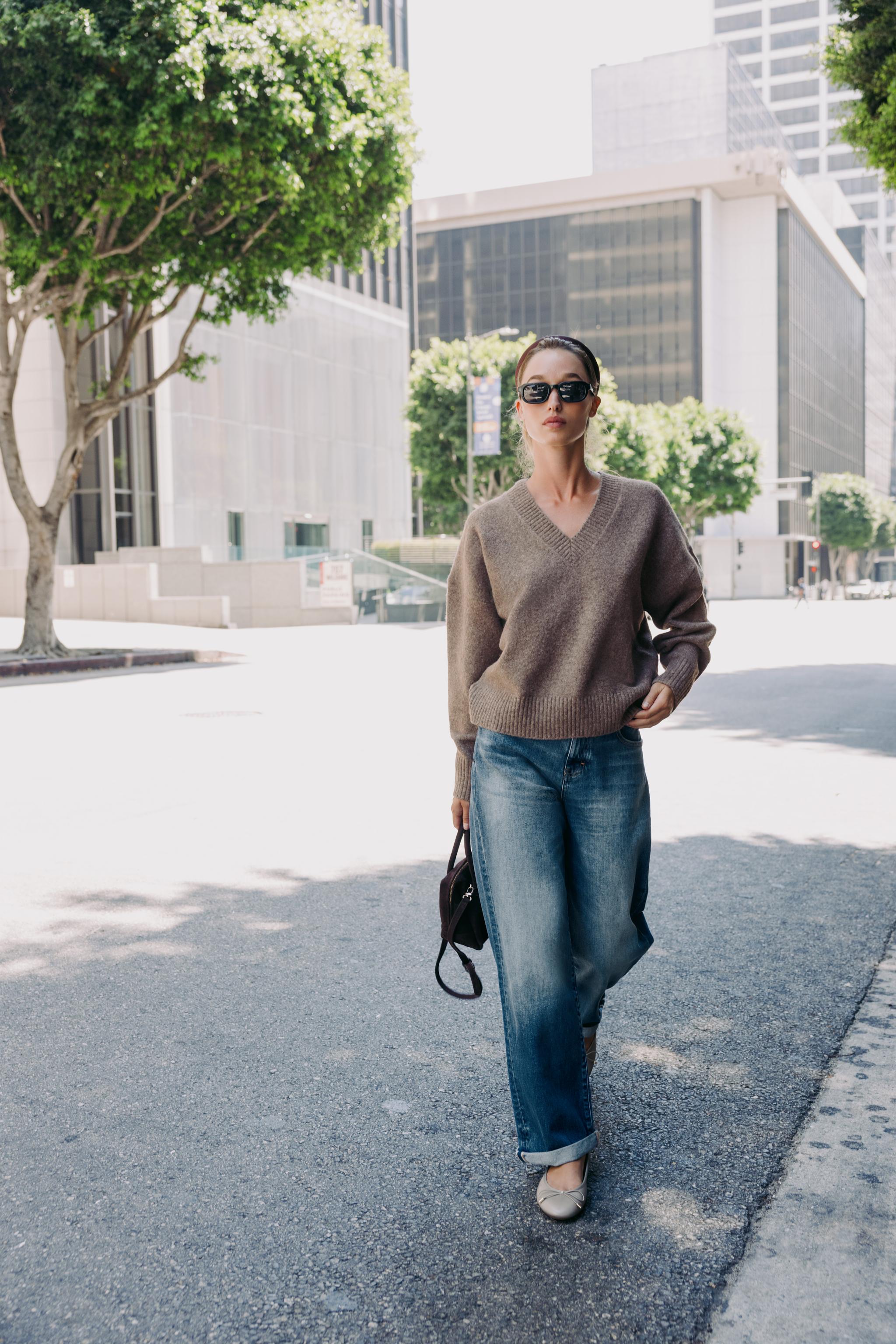 Soft Knit V-Neck Jumper