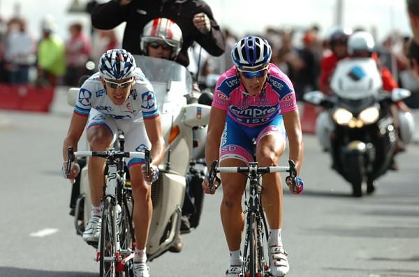 Adriano Malori (Lampre-ISD) and Jeremy Roy (FDJ)