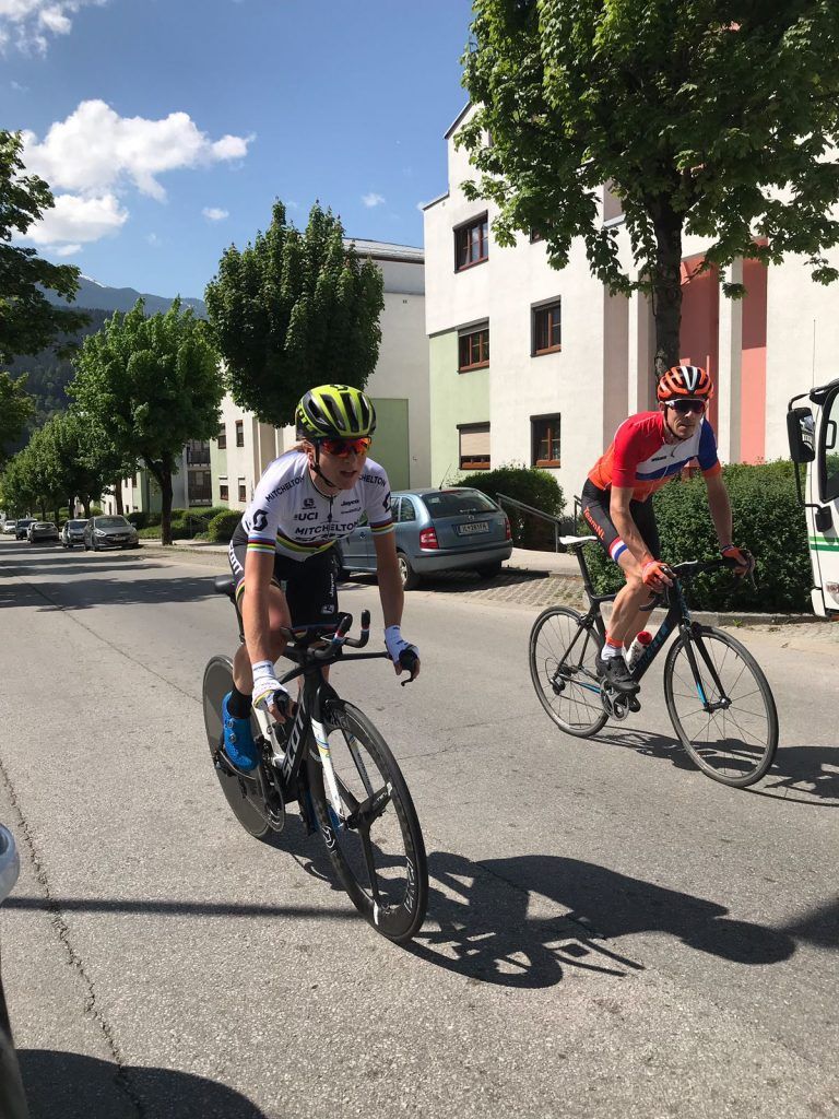 Annemiek van Vleuten rides the World Championships time trial course