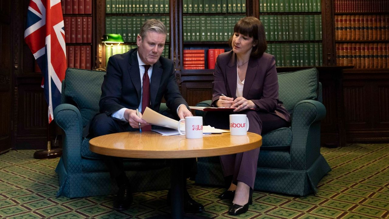 Keir Starmer and shadow chancellor Rachel Reeves 