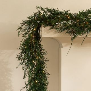 6' Faux Pre-lit Blueberry & Juniper Garland $67.20