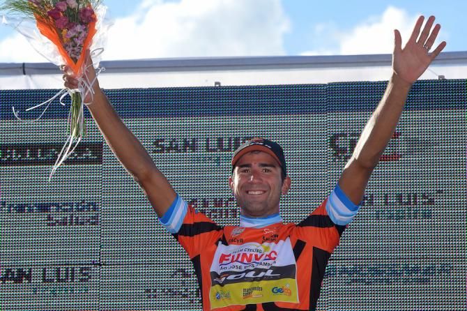 Daniel Diaz on the podium.