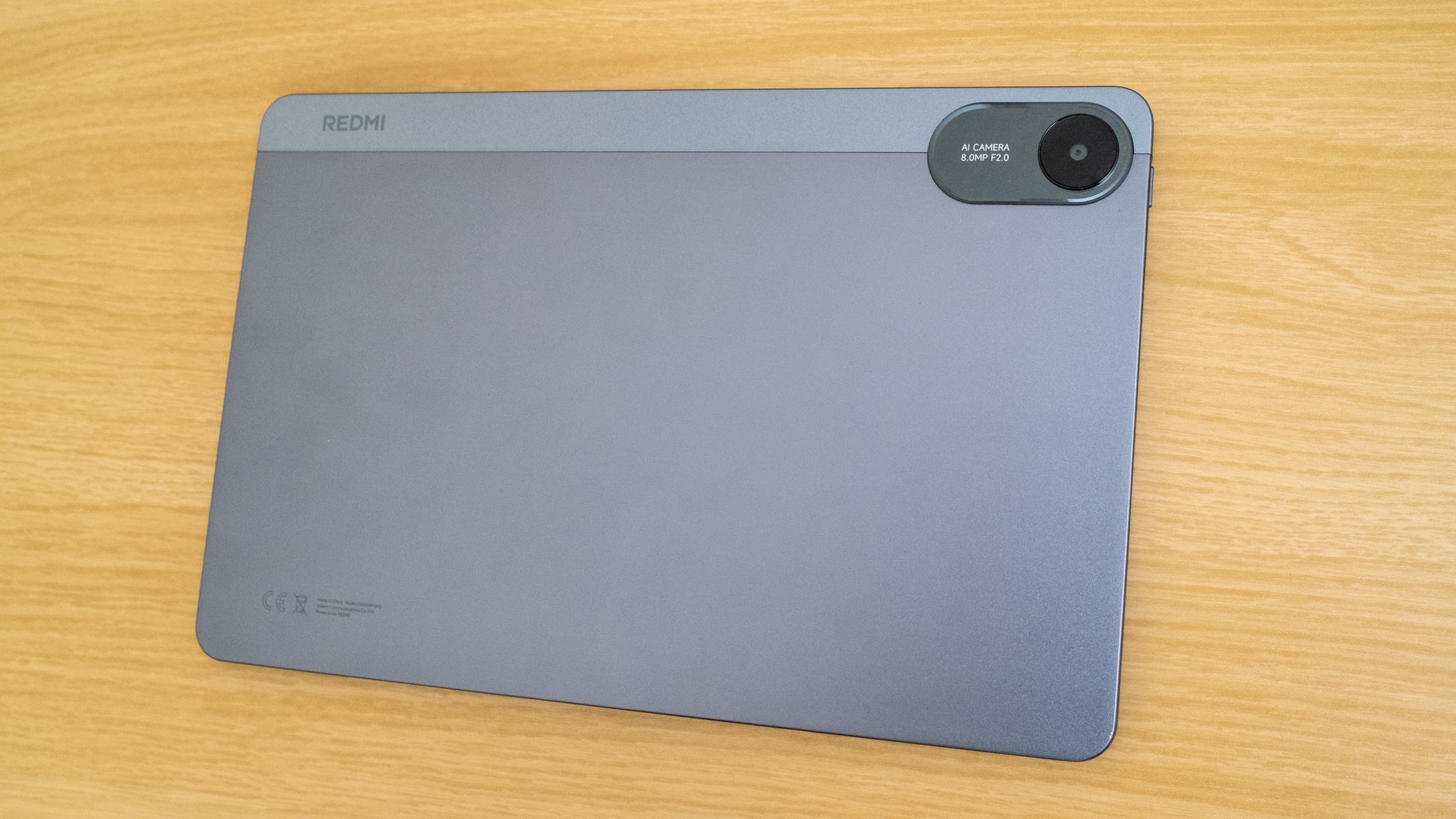 Xiaomi Redmi Pad 2 on a wooden table