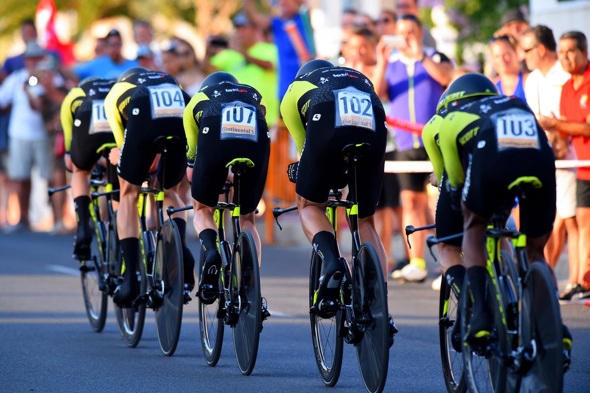 Mitchelton - Scott in the 2019 Vuelta a Espana team time trial
