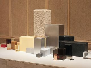 Modular blocks made of different raw materials