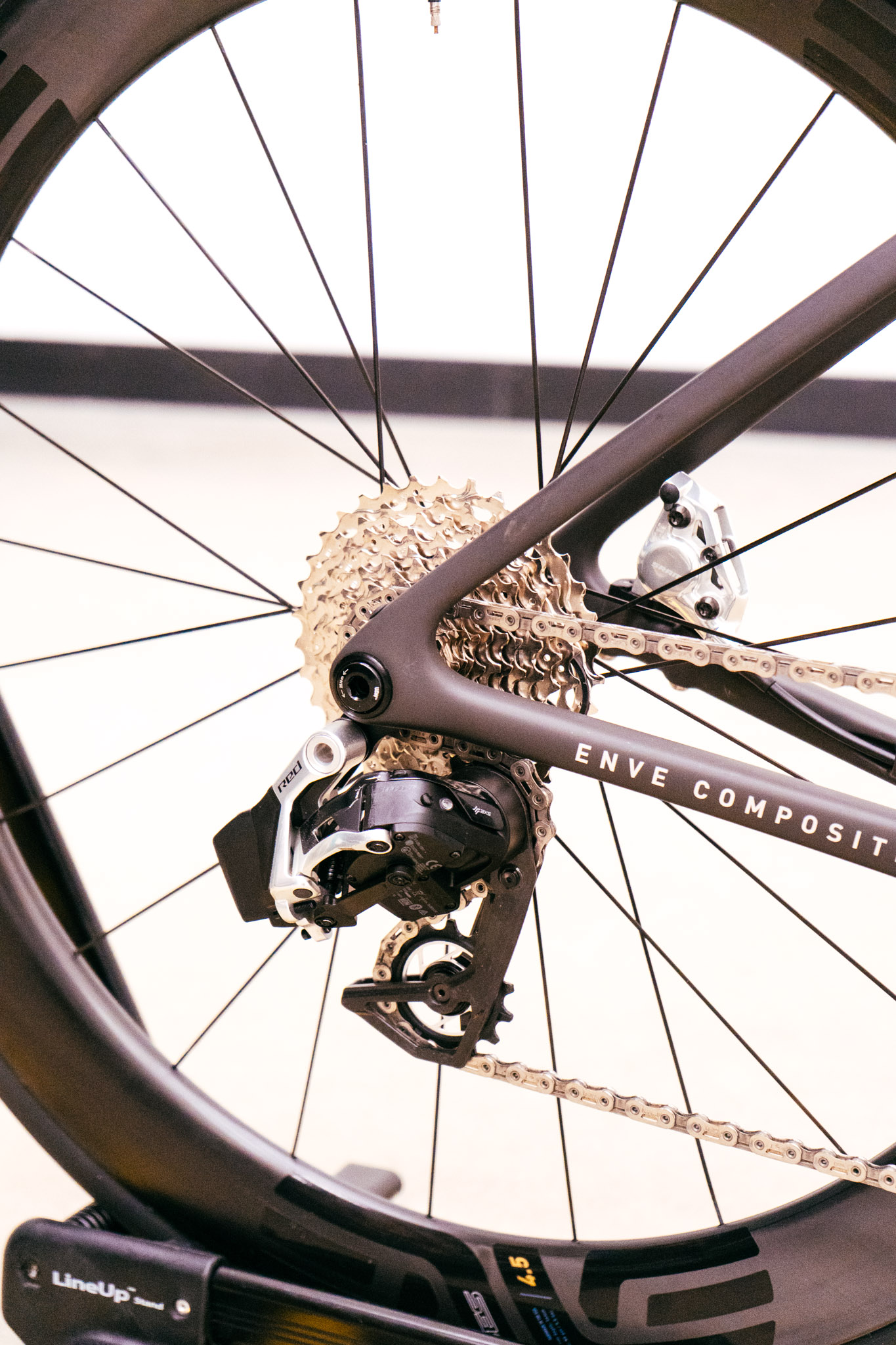 Close up photos of the new Enve Melee, shot in the wind tunnel