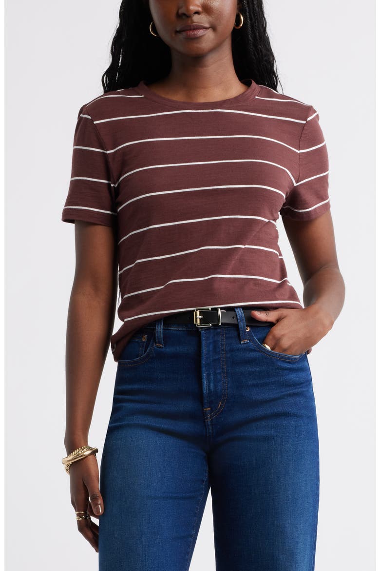 Cotton Blend Crewneck T-Shirt