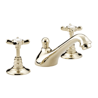 Bristan 1901 Traditional 3 Hole Basin Taps in Gold