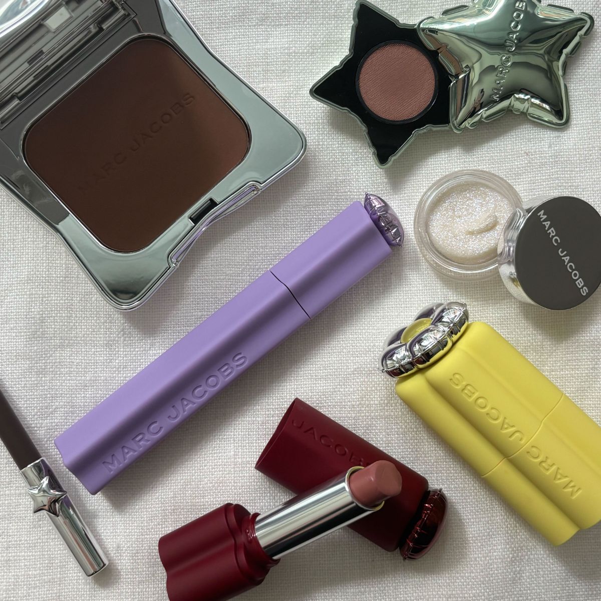 Deputy beauty editor Grace Lindsay testing a selection of Marc Jacobs Beauty products