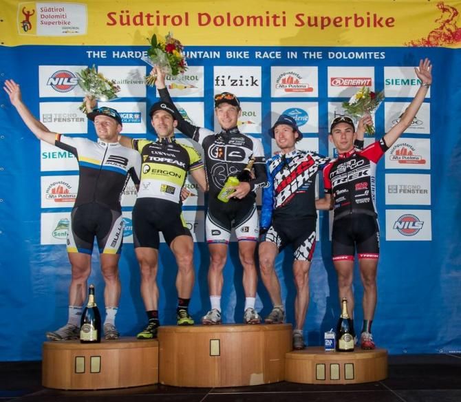 Elite men's podium