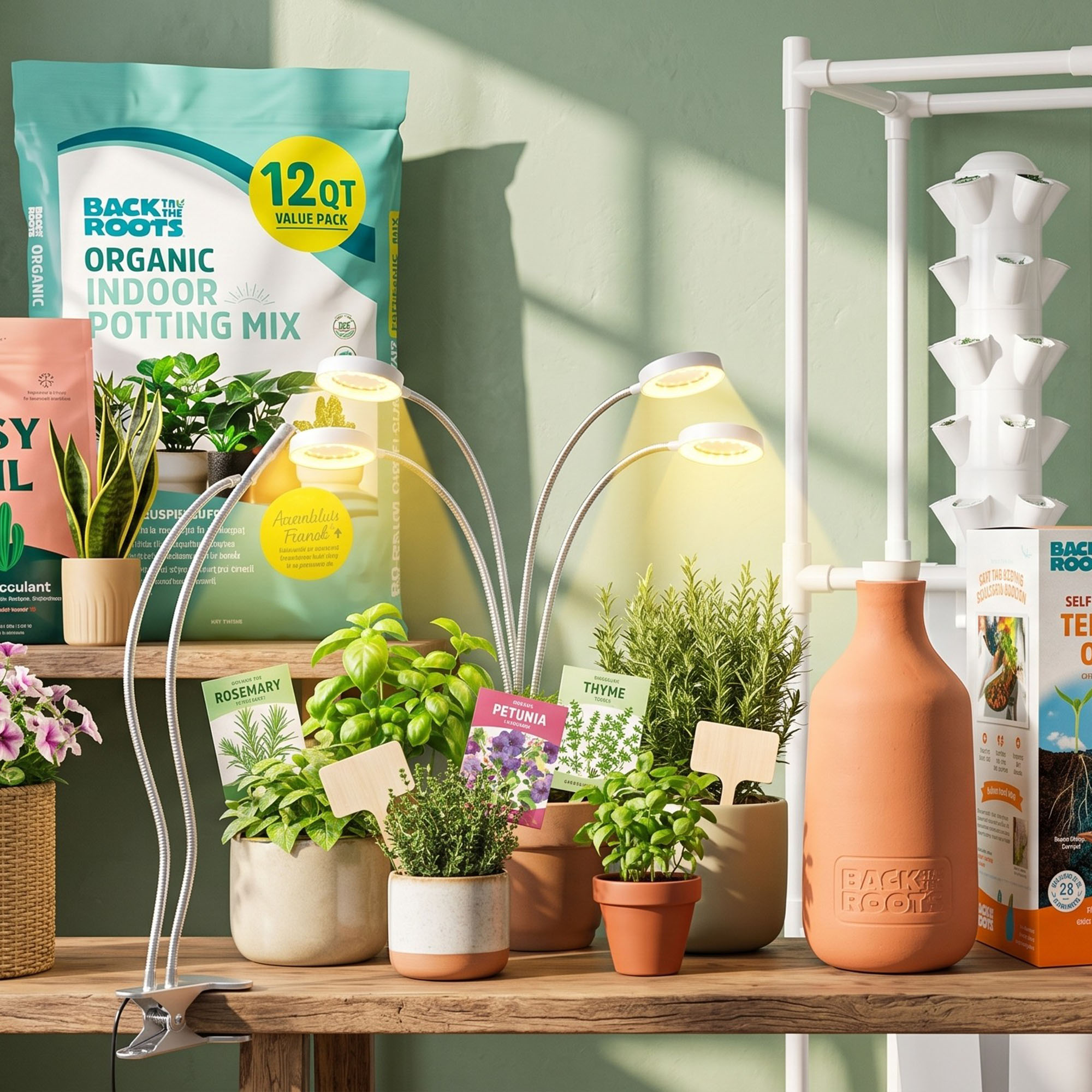 AI generated scene showing Amazon Prime Day deals for indoor gardening