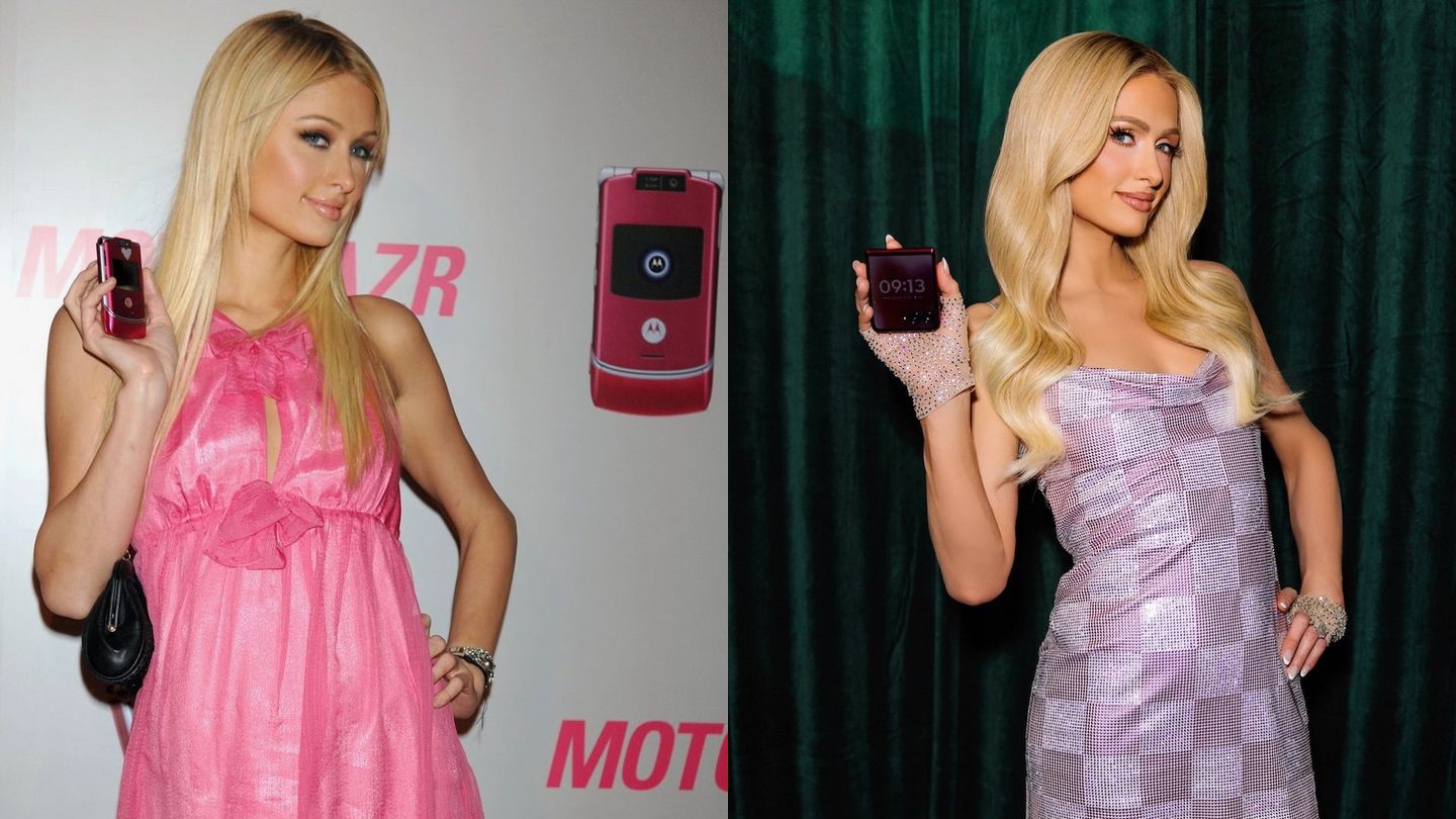 Pink is the new black, and Motorola is doing it in the most iconic way