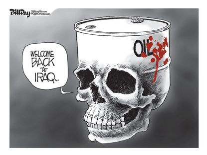 Political cartoon Iraq War