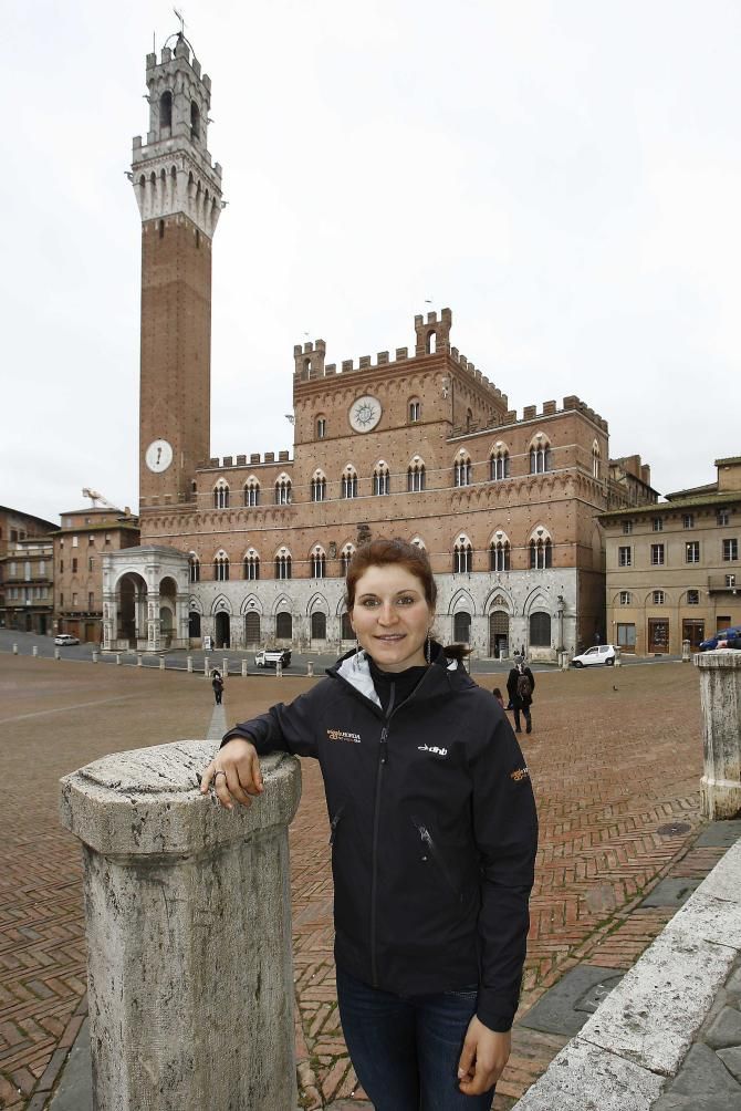 Elisa Longo Borghini (Wiggle Honda) in Siena