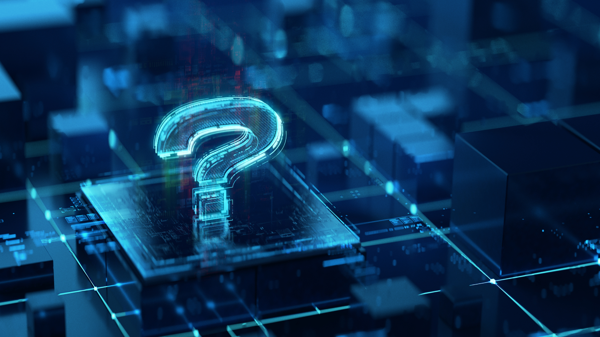 Render of a question mark