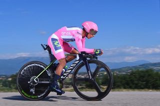 Nairo Quintana in pink at the Giro d'Italia