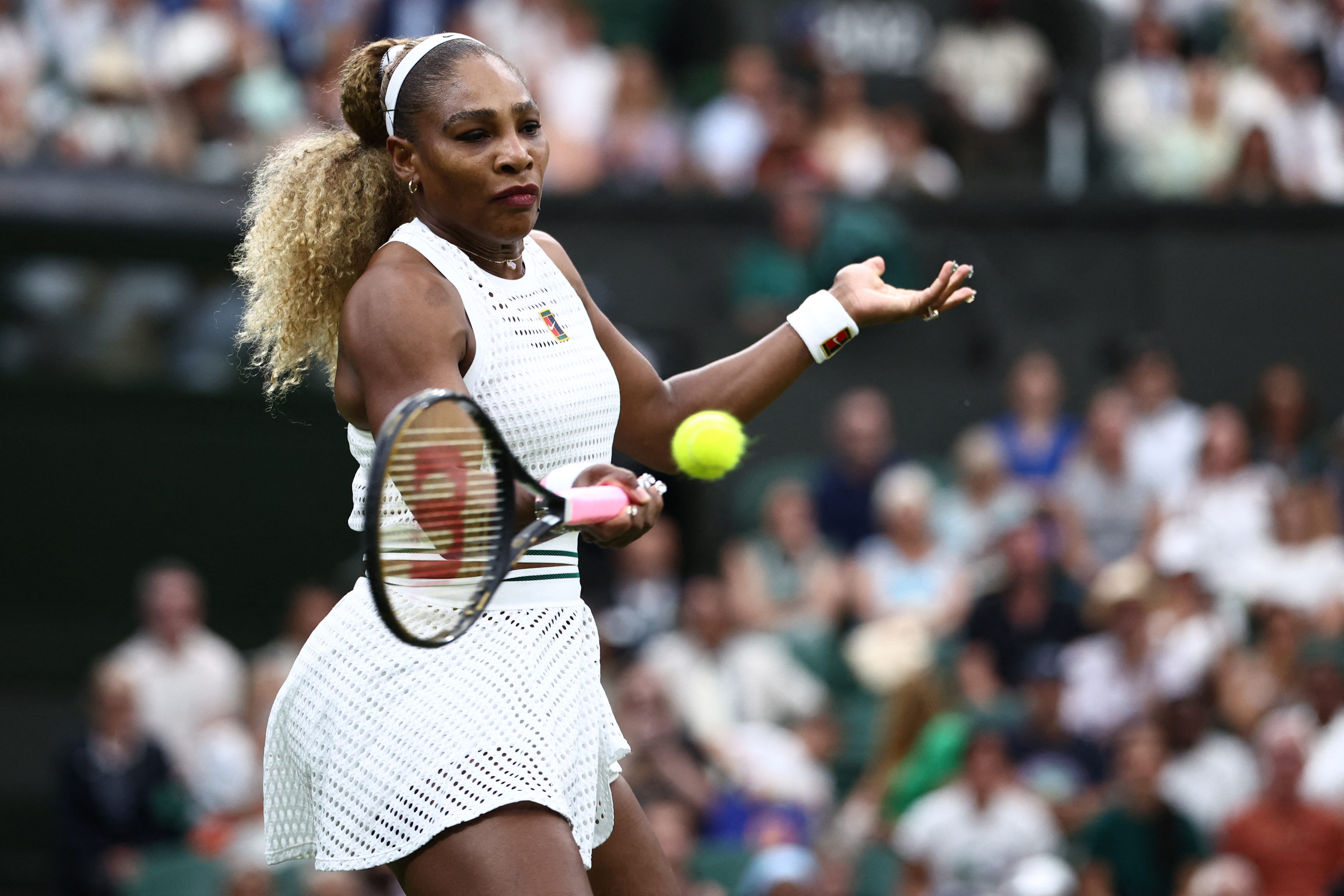 Serena Williams arrived at Wimbledon 2026 in a custom eyelet skirt set from Nike