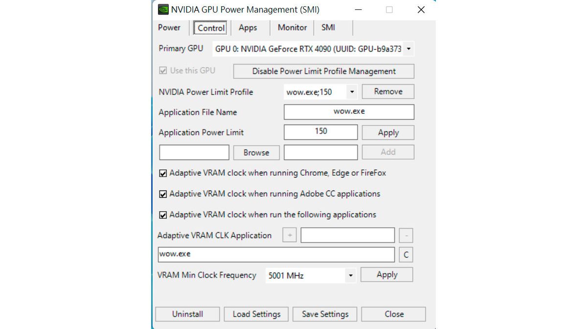 Nvidia Power Management