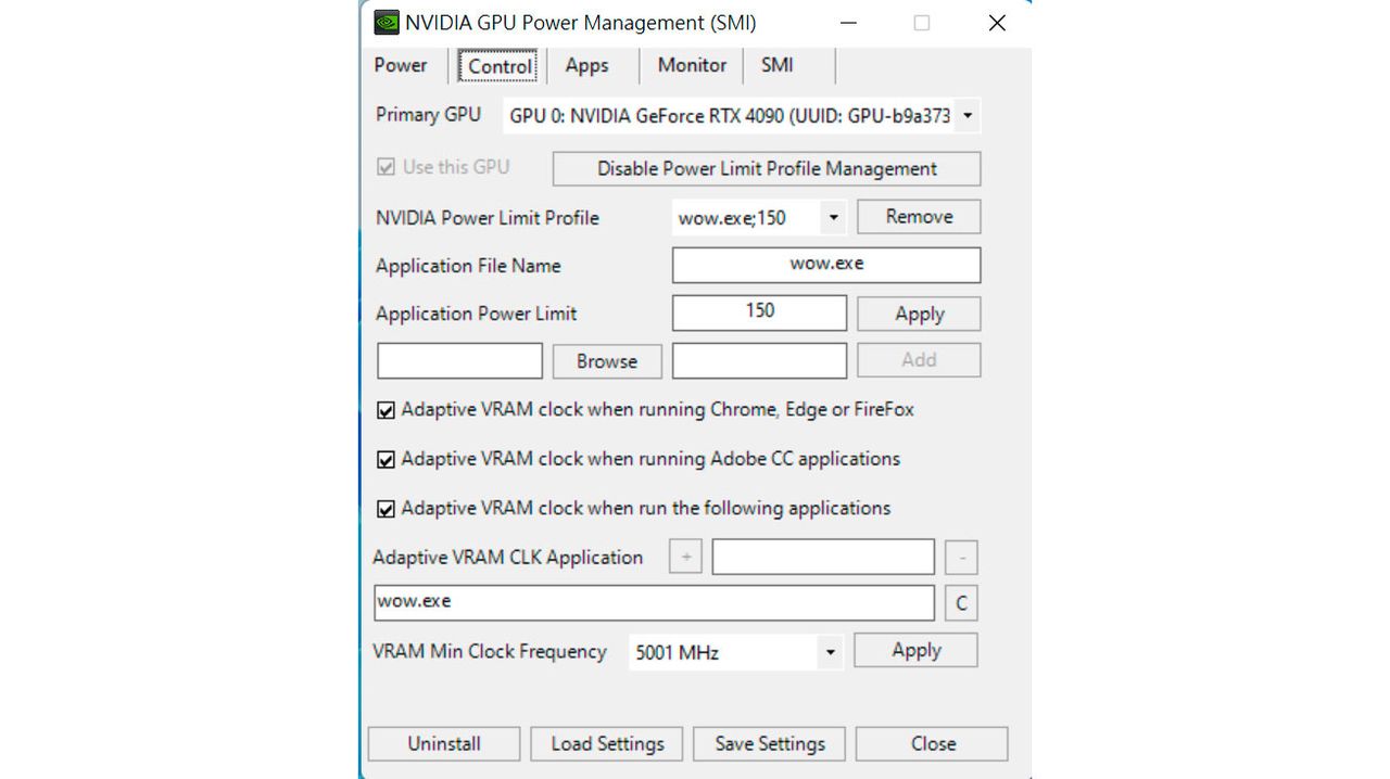 Nvidia Power Management