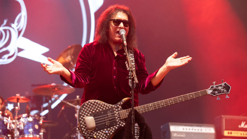 Gene Simmons performs at Alcatraz Metal Fest on August 11, 2024 in Kortrijk, Belgium. 