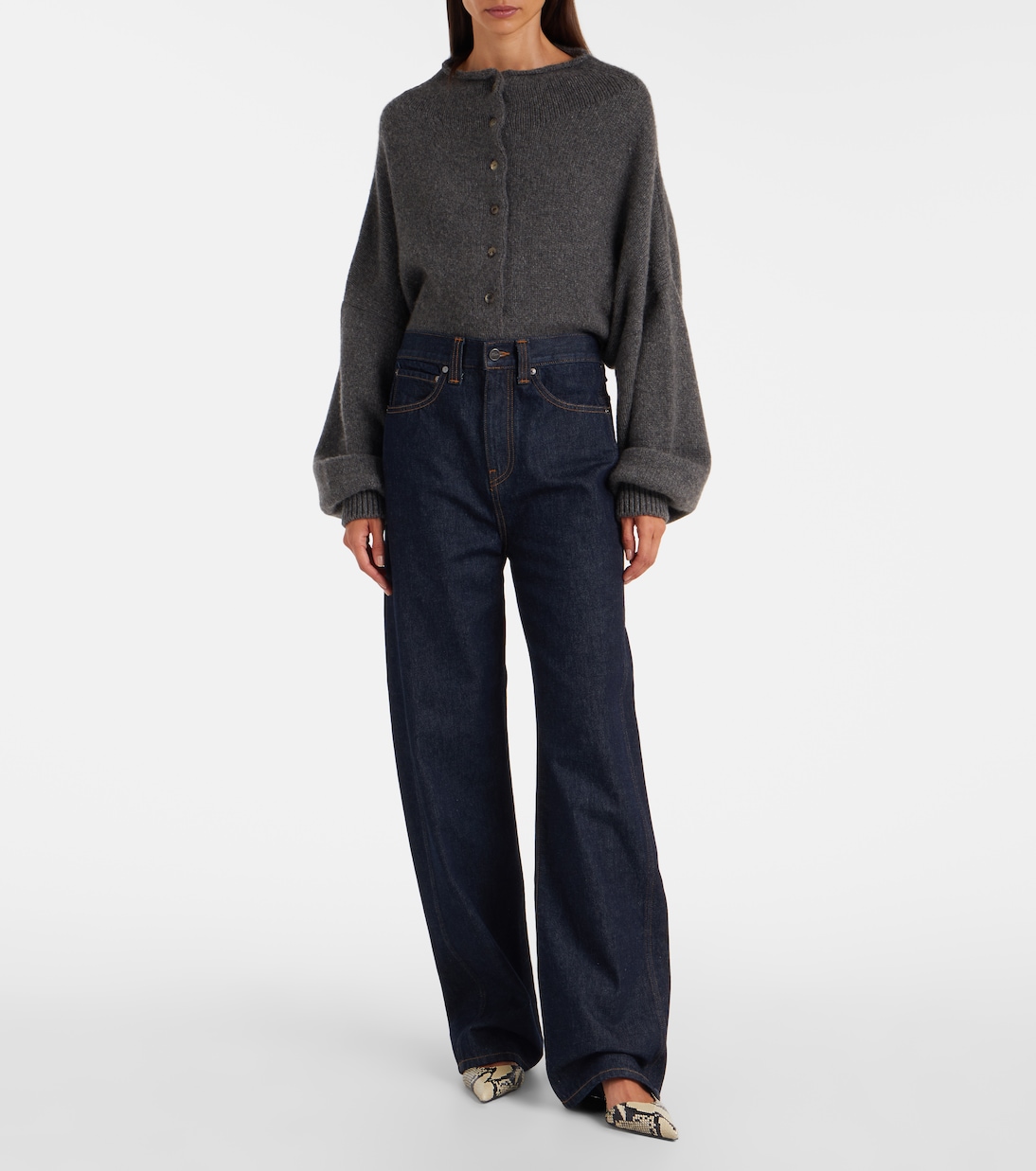 Benson High-Rise Wide-Leg Jeans