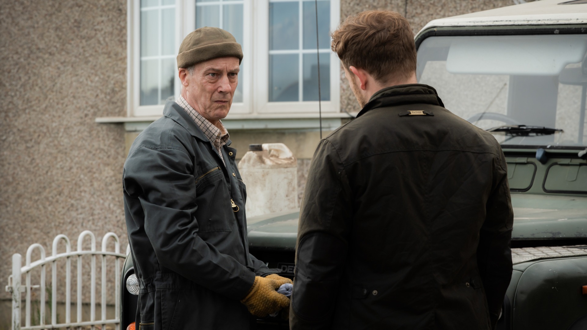 Boots Maddison (Stephen Tompkinson) and Anthony Worrall (Callum Woodhouse) in The Fortune