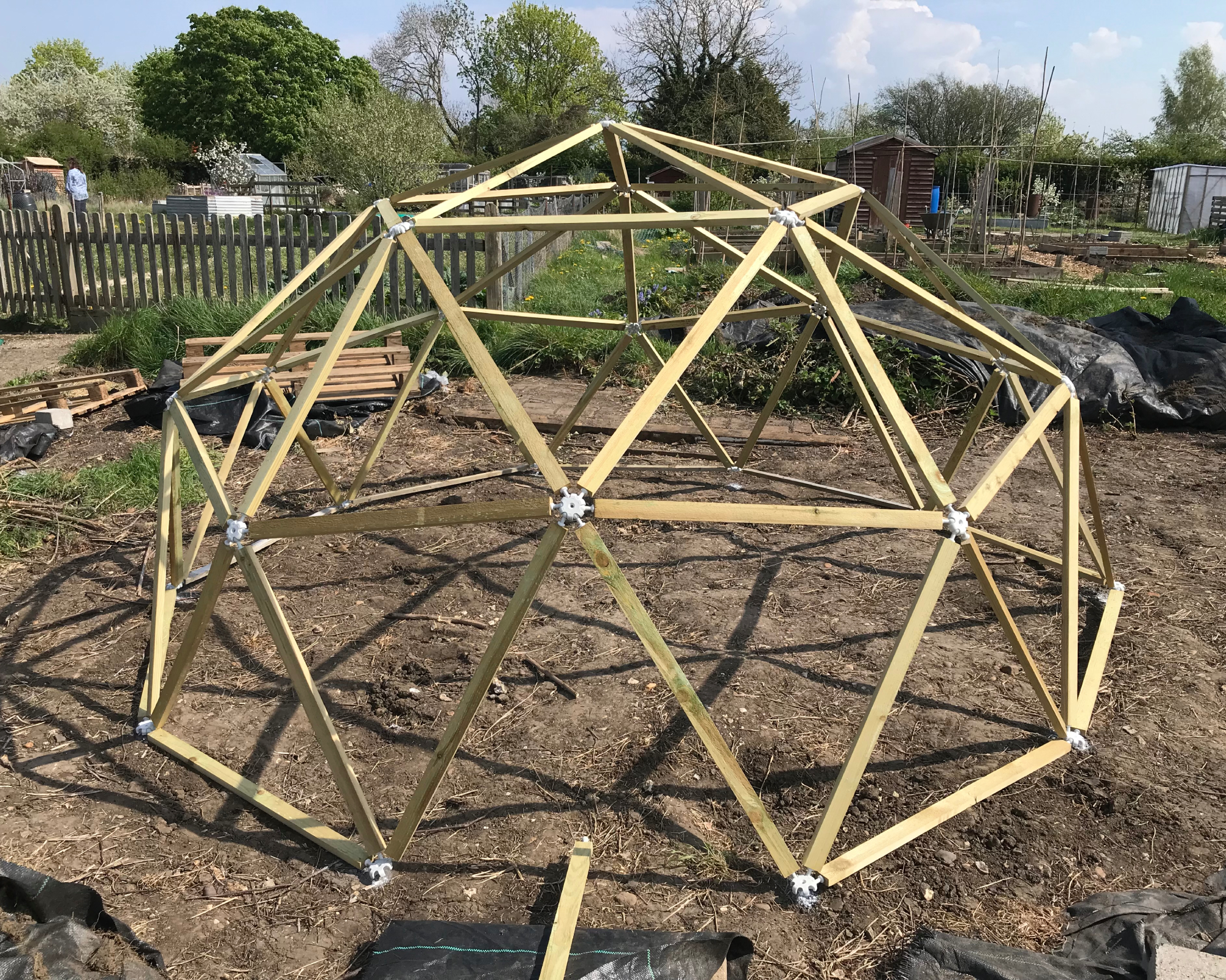 DIY greenhouse geodesic kit