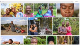 Selection of photos of black women in natural surroundings