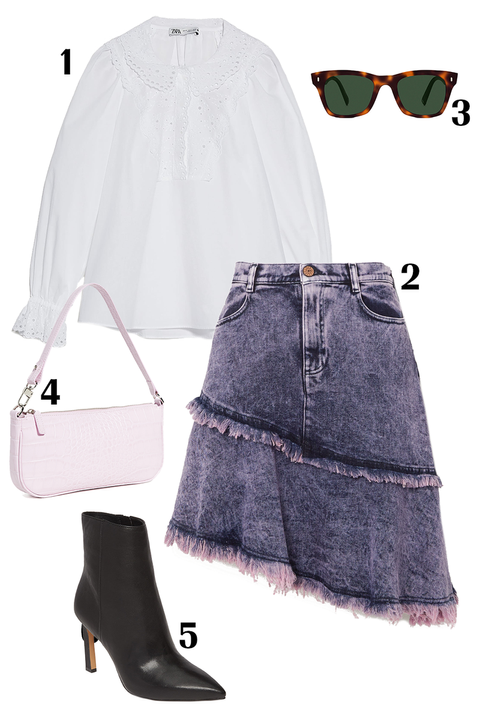 denim skirt outfits polyvore
