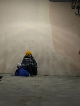 child in Kyiv Ukraine bomb shelter