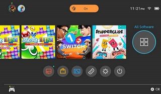 nintendo switch menu screen