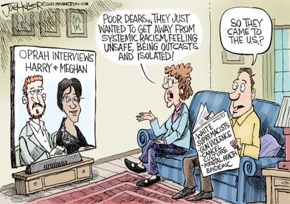 Editorial Cartoon U.S. meghan harry oprah&nbsp;