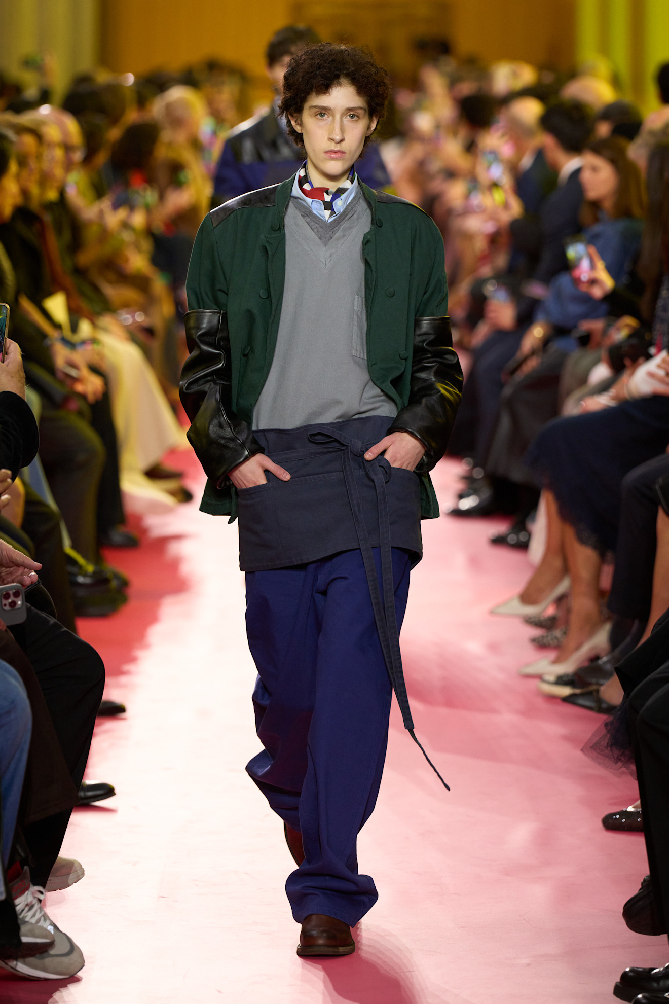 models on the Miu Miu Spring 2026 runway