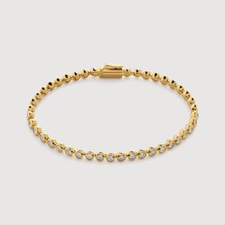 Gold Vermeil Lab Grown Diamond Essential Tennis Bracelet - Lab Grown Diamond