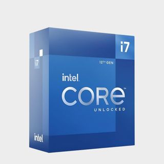 The Intel Core i7-12700K on a transparent background