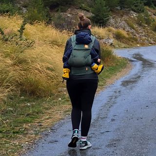 Fitness editor Ruth Gaukrodger wearing the Danner 2650 trail shoes on a walking expedition