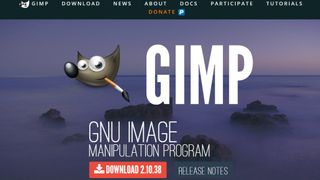 Website screenshot from GIMP (December 2024)