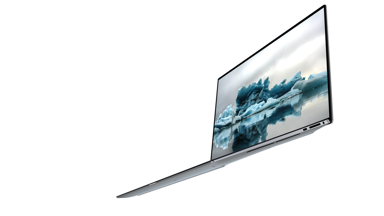 2020 XPS 15 Bottom Angle Open Screen