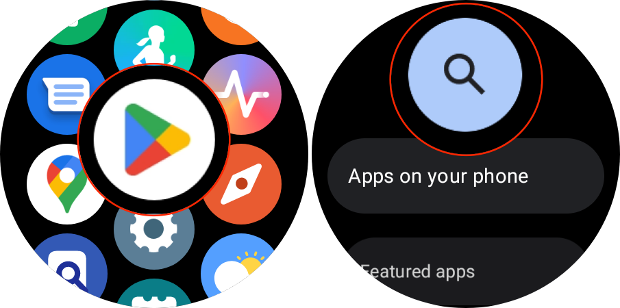 Open Play Store and search for Google Wallet on Galaxy Watch 5