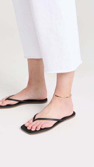 Square Toe Lily Flip Flops